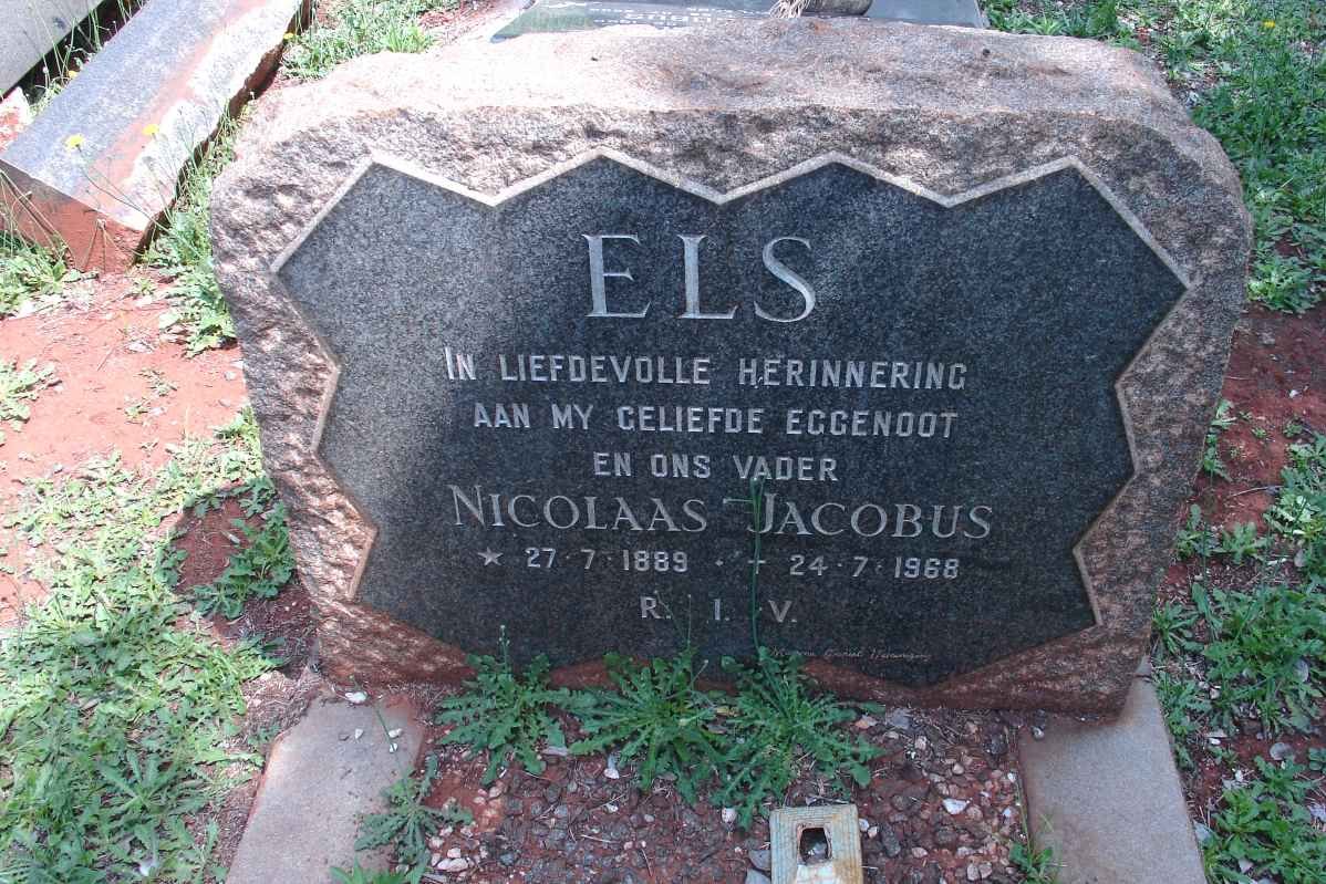 ELS Nicolaas Jacobus 1889-1968