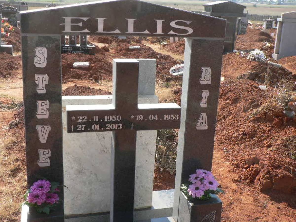 ELLIS Steve 1950-2013 Ria 1953-