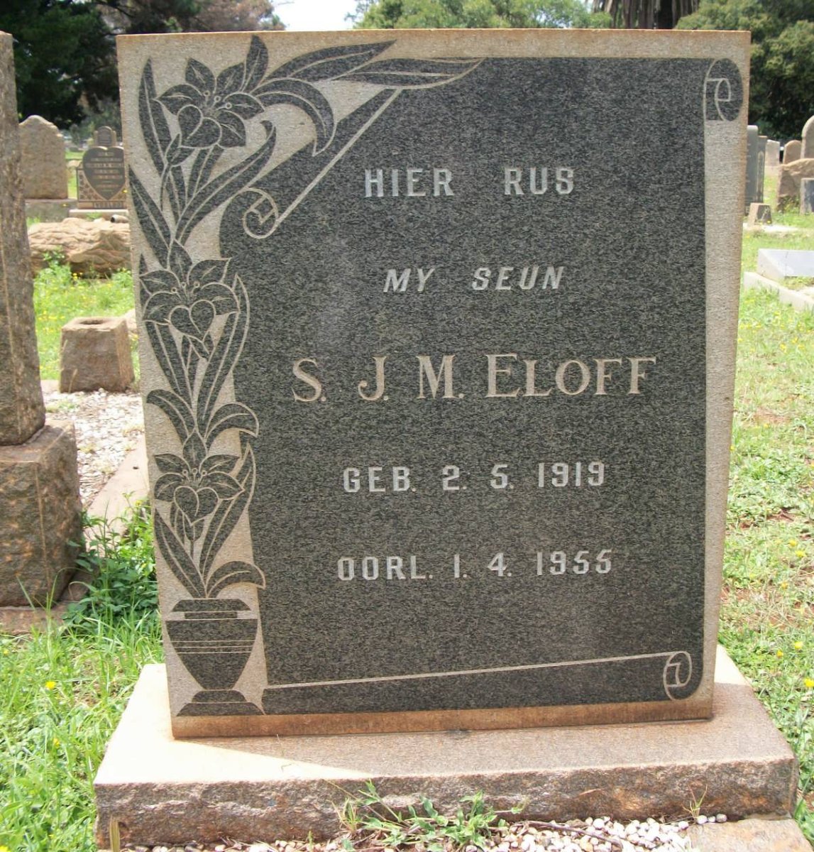 ELOFF S.J.M. 1919-1955