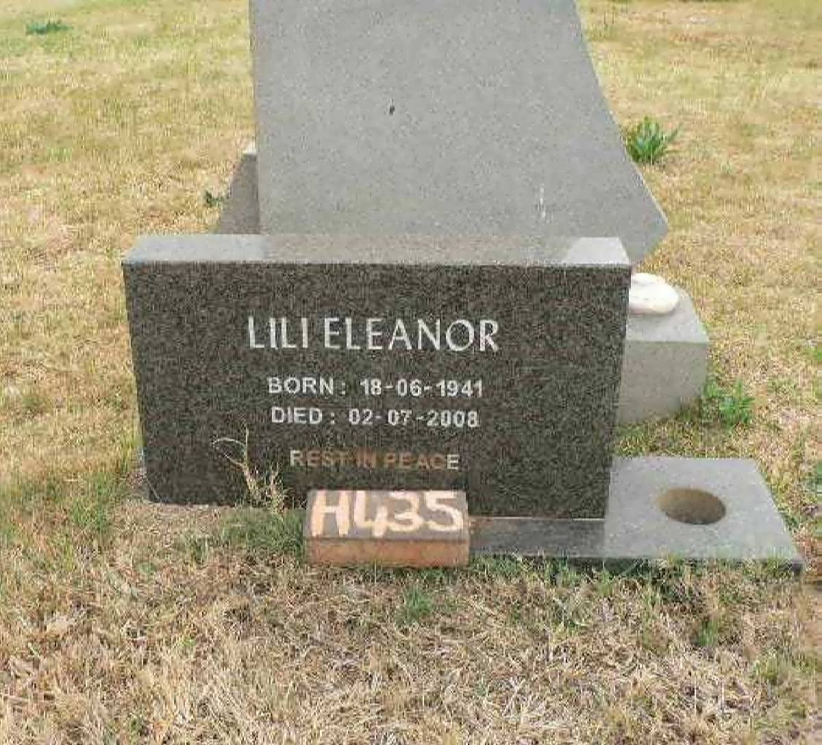 ELEANOR Lili 1941-2008