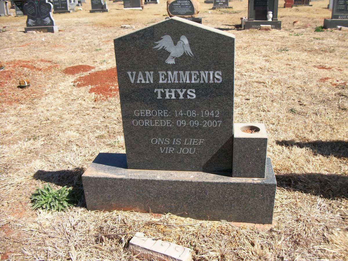 EMMENIS Thys, van 1942-2007