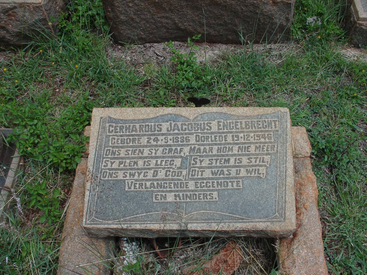 ENGELBRECHT Gerhardus Jacobus 1886-1946