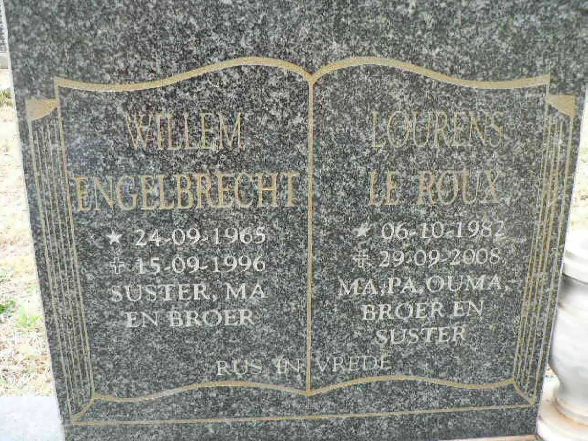 ENGELBRECHT Willem 1965-1996 :: LE ROUX Lourens 1982-2008
