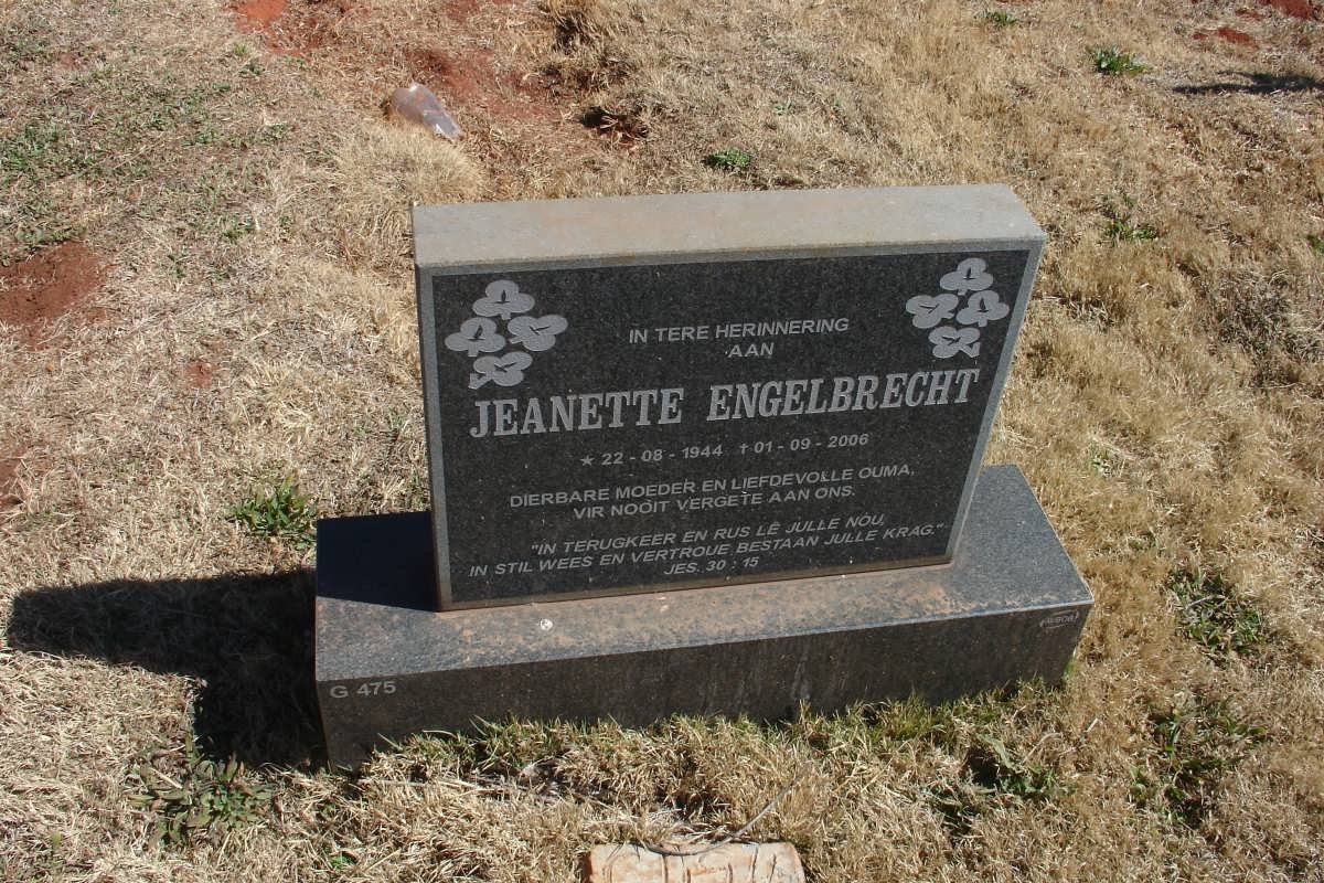 ENGELBRECHT Jeanette 1944-2006