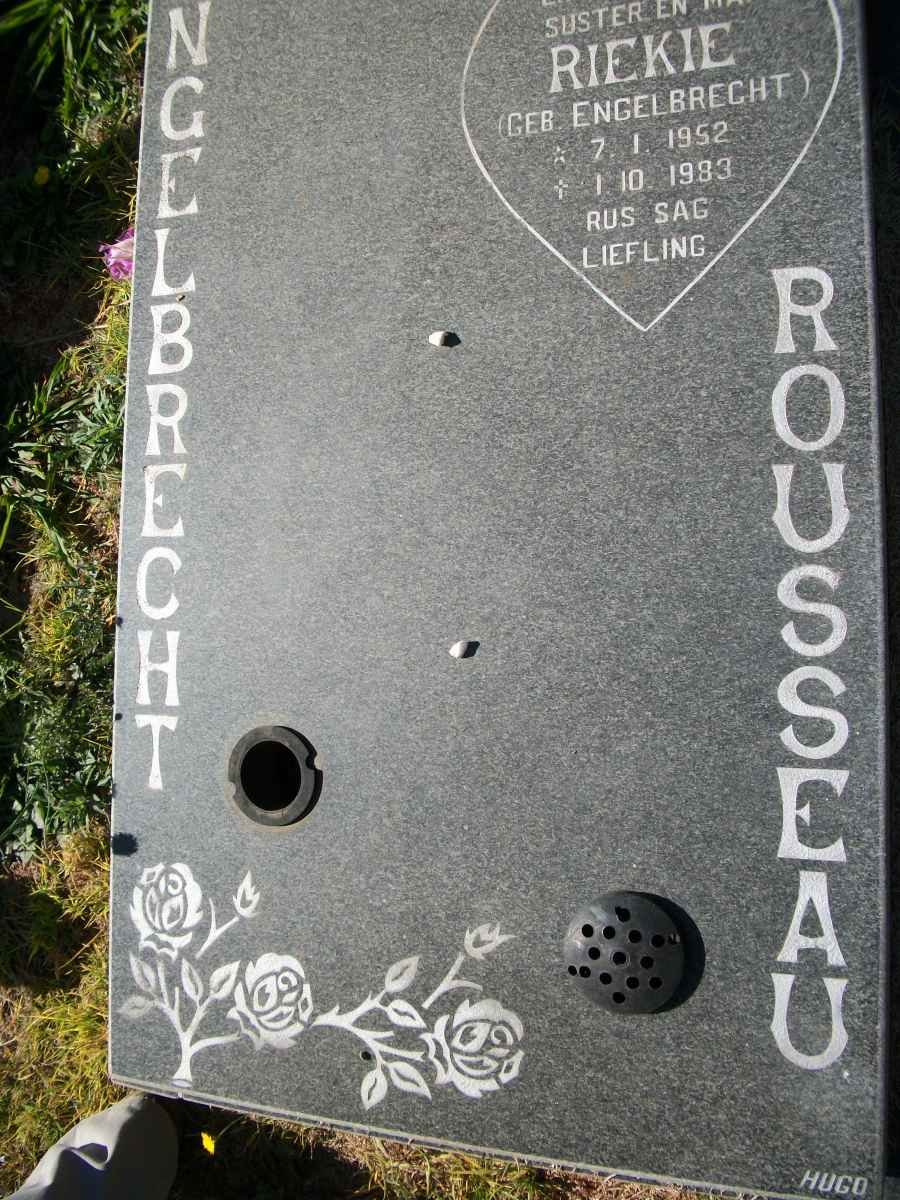 ENGELBRECHT Frank 1919-1999 :: ROUSSEAU Riekie geb ENGELBRECHT 1952-1983