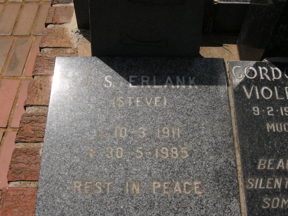ERLANK Steve 1911-1985