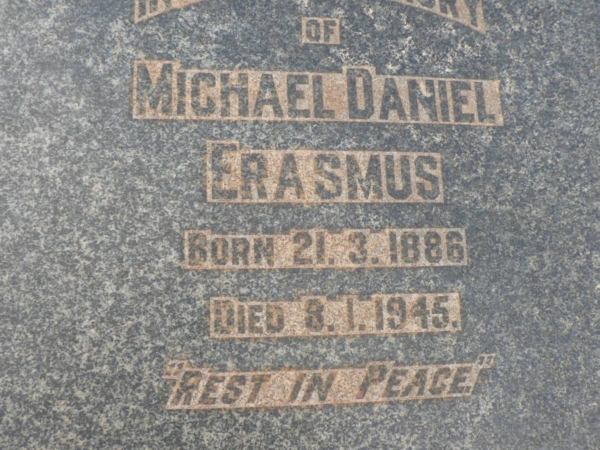 ERASMUS Michael Daniel 1886-1945