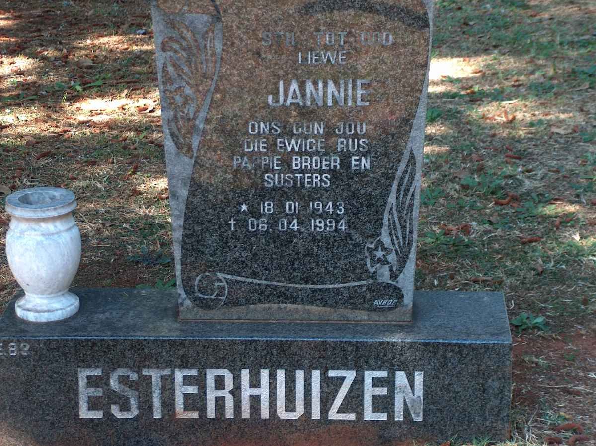 ESTERHUIZEN Jannie 1943-1994