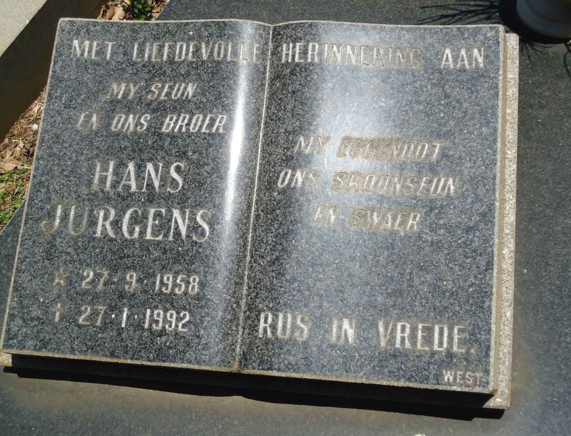 ESTERHUIZEN Hans Jurgens 1958-1992