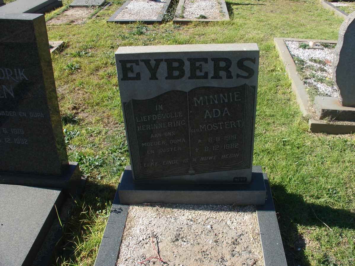 EYBERS Minnie Ada nee MOSTERT 1919-1982