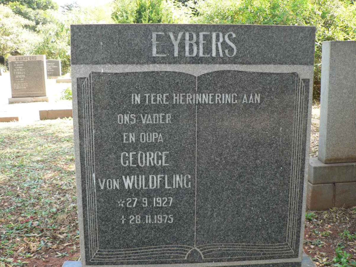 EYBERS George von Wuldfling 1927-1975