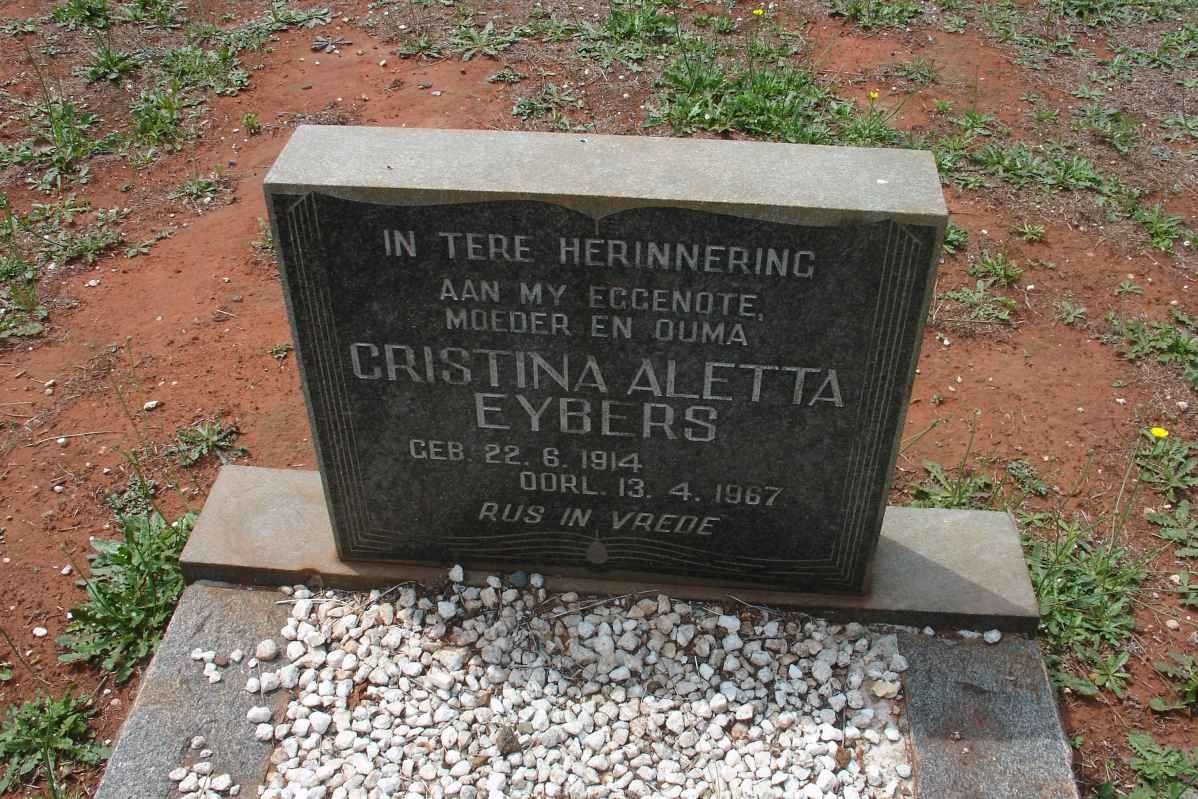 EYBERS Cristina Aletta 1914-1967
