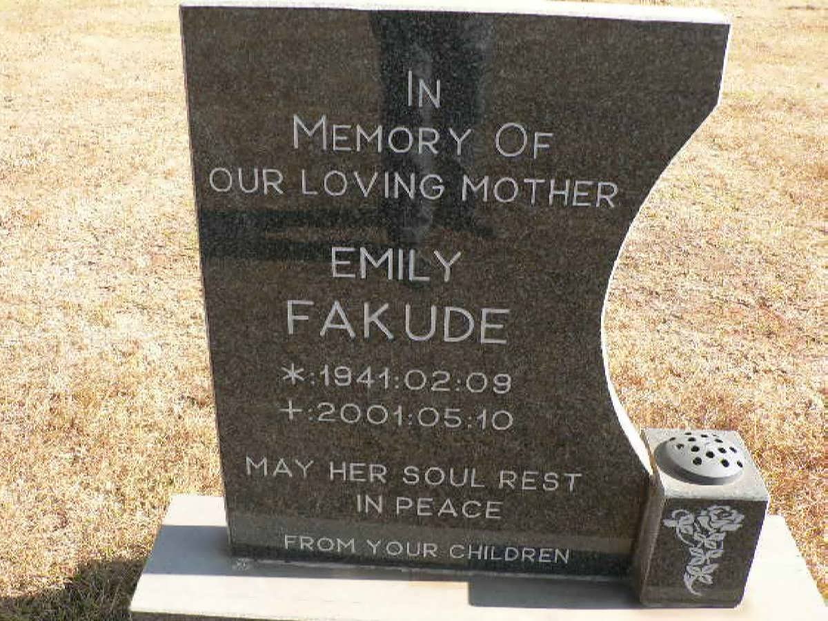 FAKUDE Emily 1941-2001