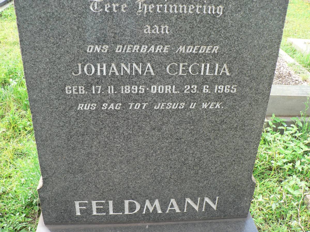 FELDMANN Johanna Cecilia 1895-1965