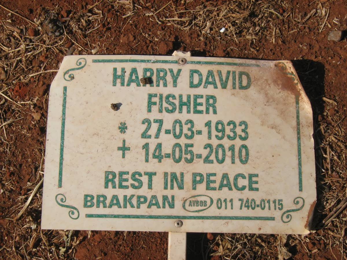 FISHER Harry David 1933-2010