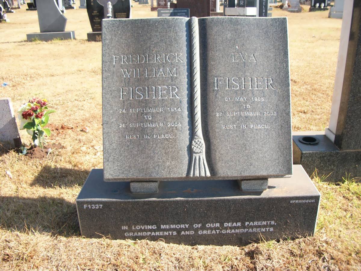 FISHER Frederick William 1914-2004 &amp; Eva 1905-2000