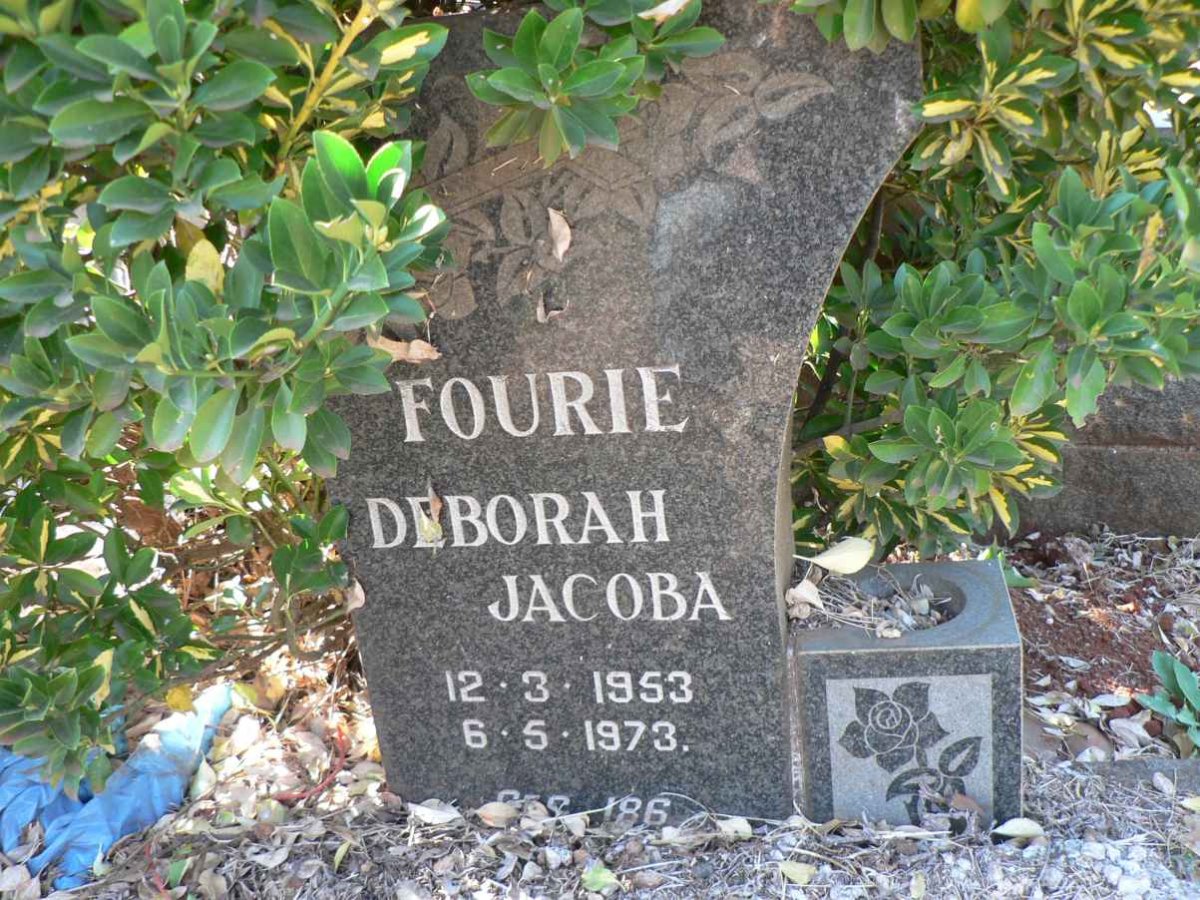 FOURIE Deborah Jacoba 1953-1973