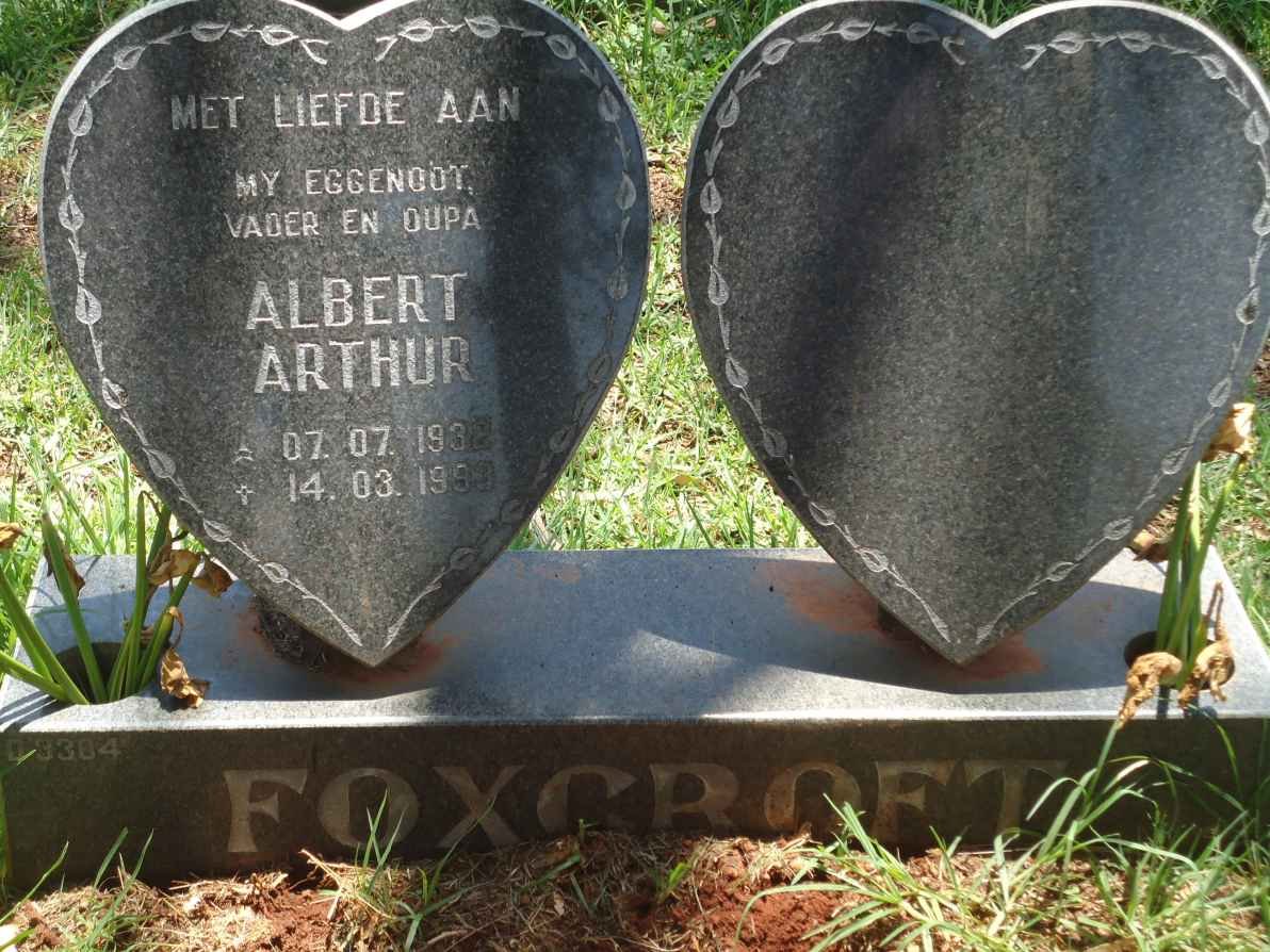 FOXCROFT Albert Arthur 1932-199?