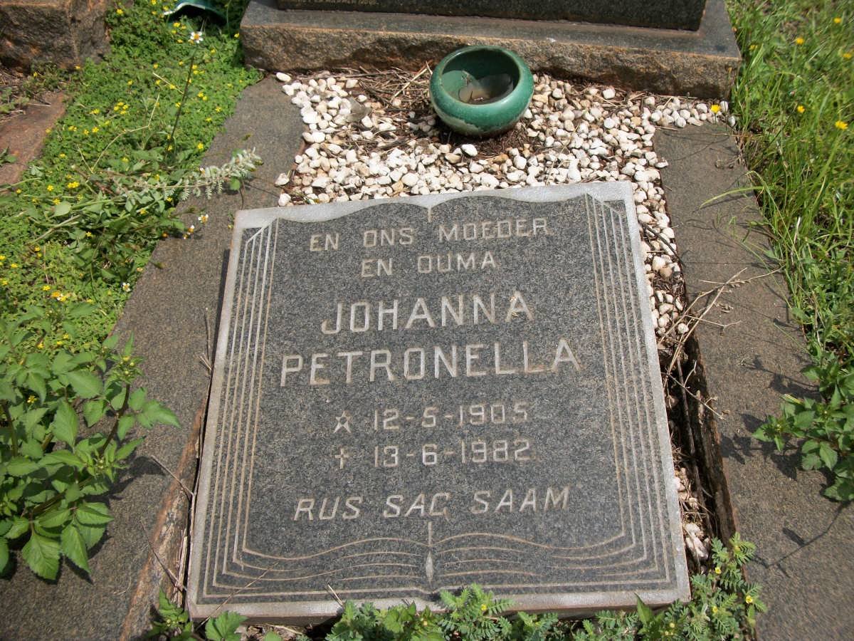 FOURIE Johanna Petronella 1905-1982