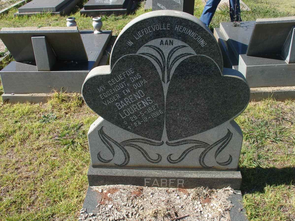 FABER Barend Lourens 1927-1986