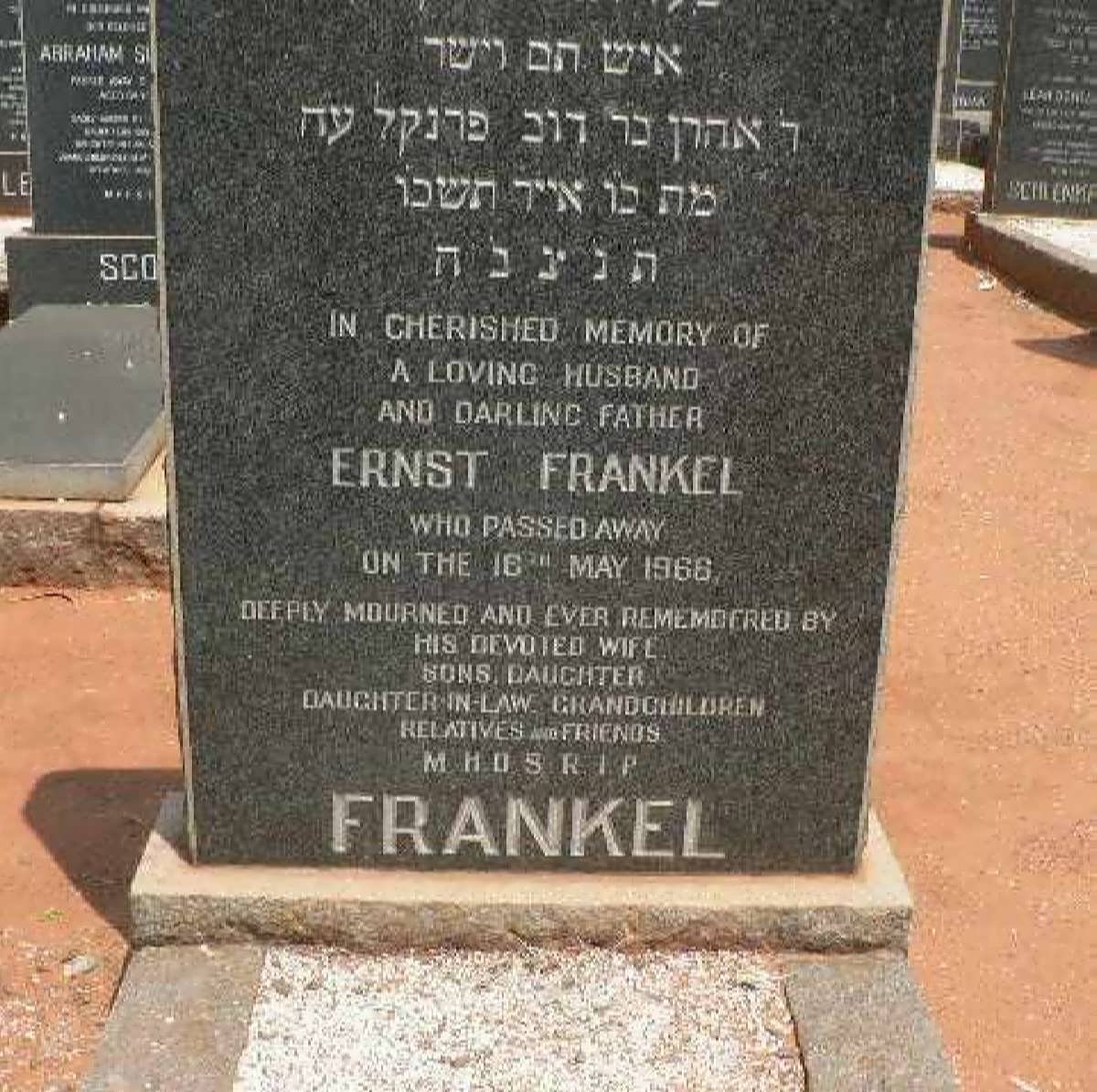 FRANKEL Ernst -1966
