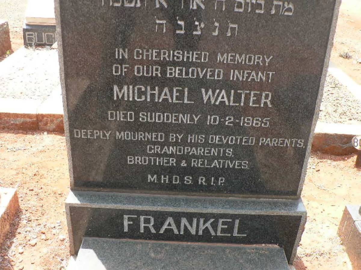 FRANKEL Michael Walter -1965