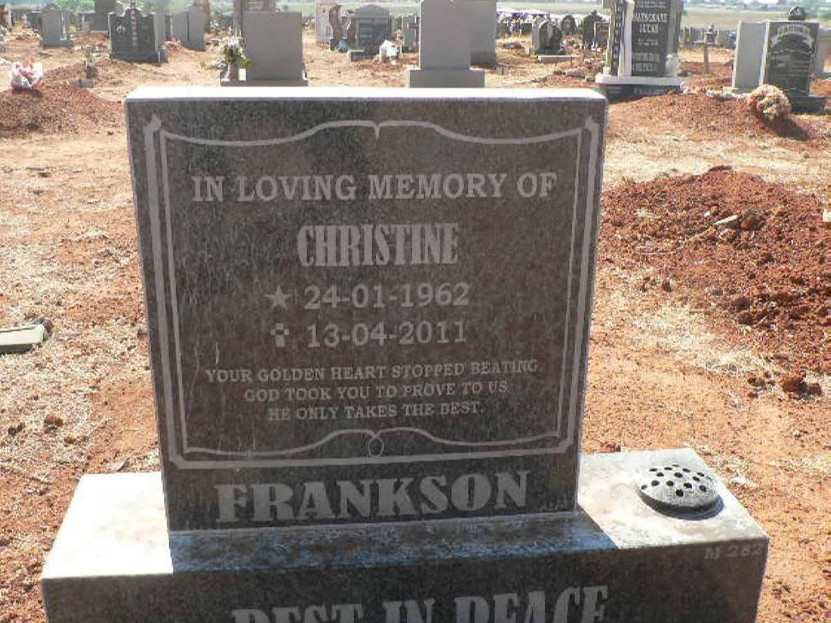 FRANKSON Christine 1962-2011