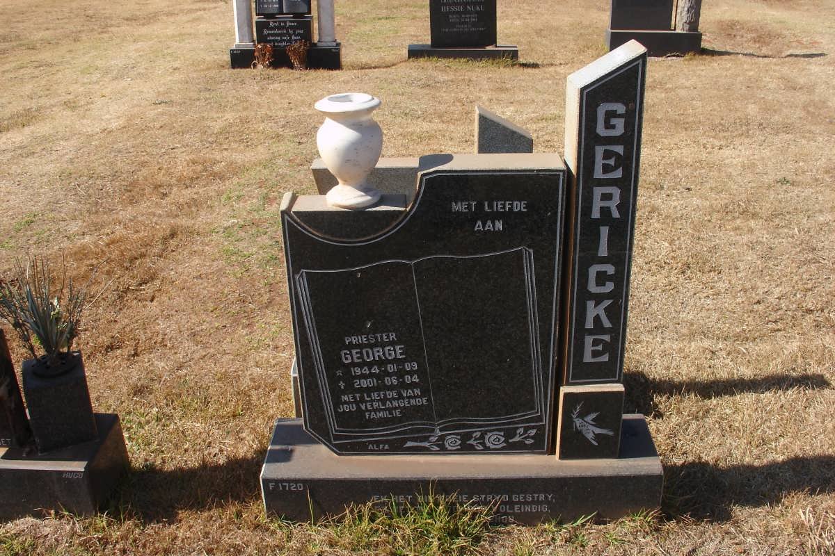 GERICKE George 1944-2001