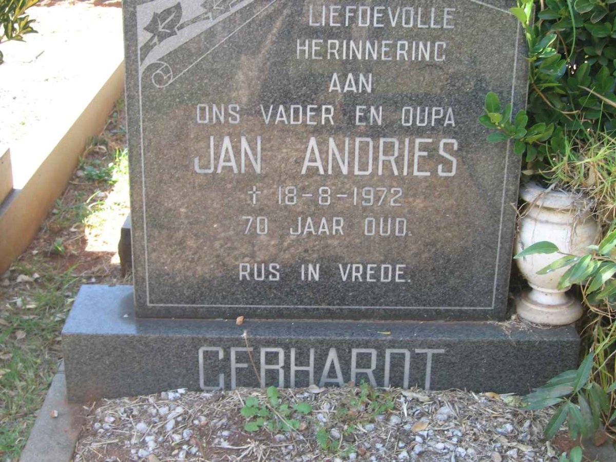 GEBHARDT Jan Andries -1972