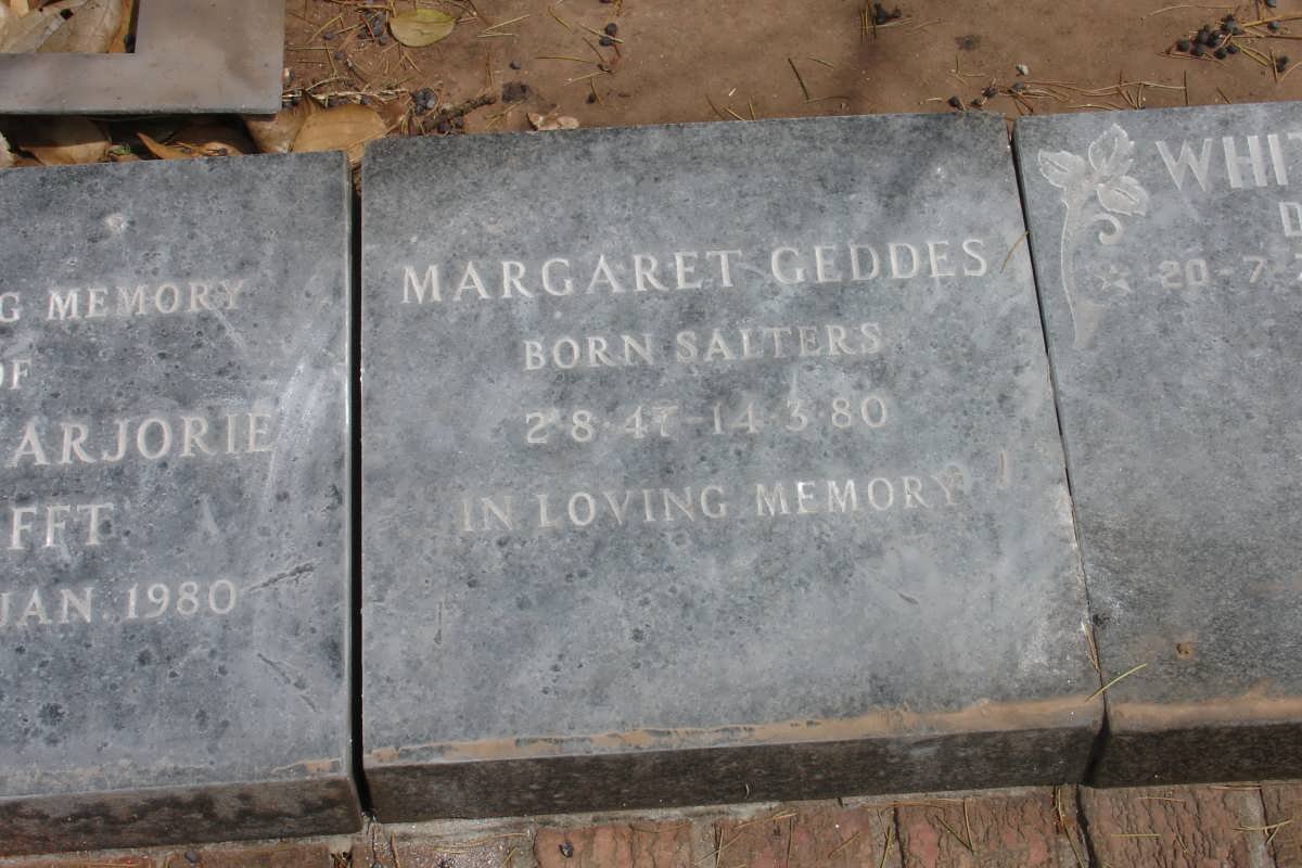 GEDDES Margaret -1980