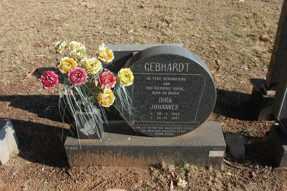 GEBHARDT Dirk Johannes 1945-1997