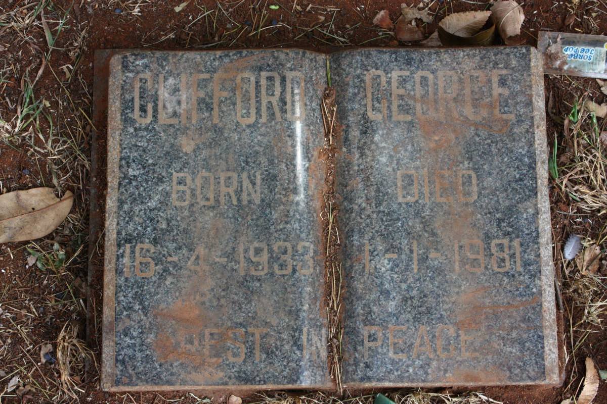 GEORGE Clifford 1933-1981