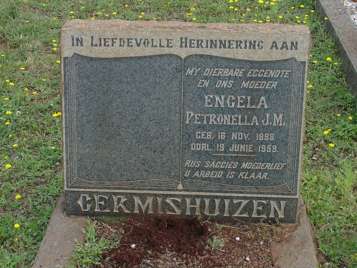 GERMISHUIZEN Engela Petronella J.M. 1898-1959