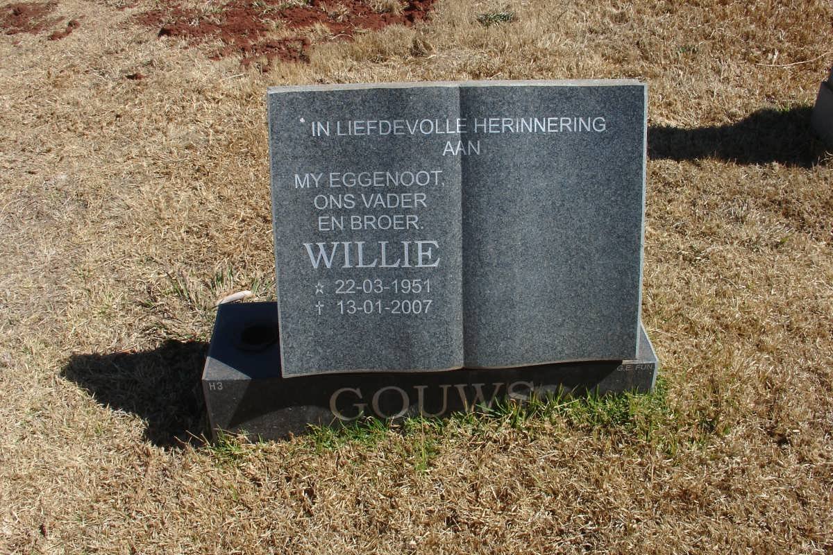 GOUWS Willie 1951-2007