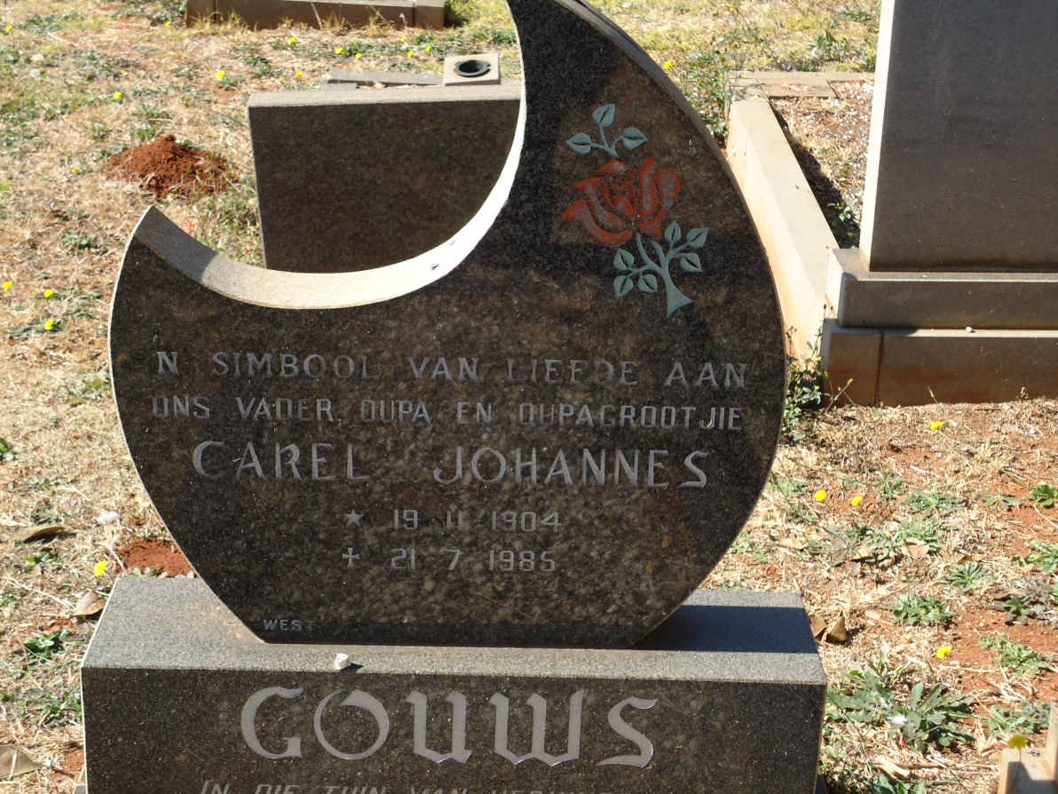 GOUWS Carel Johannes 1904-1985
