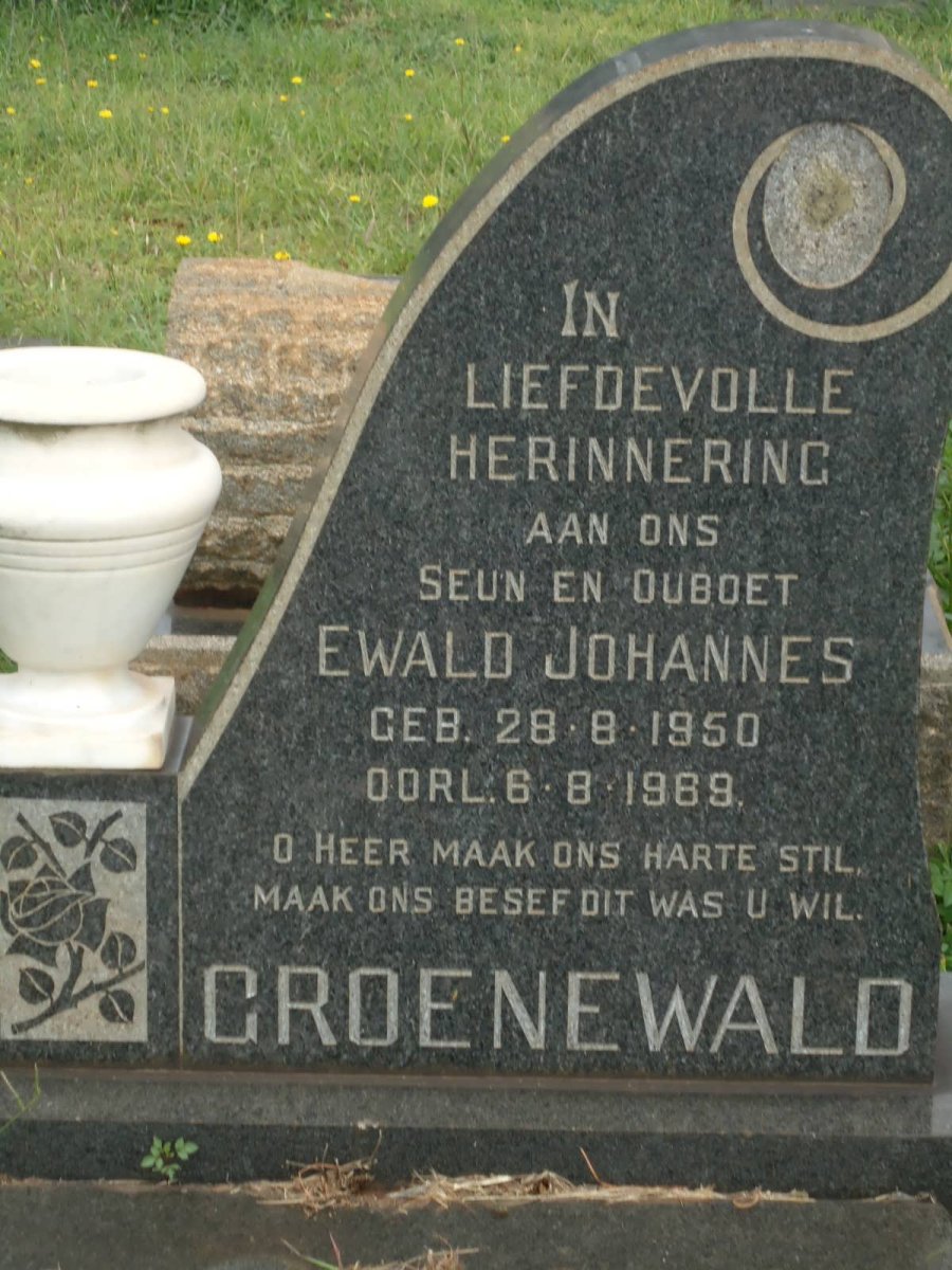 GROENEWALD Ewald Johannes 1950-1969