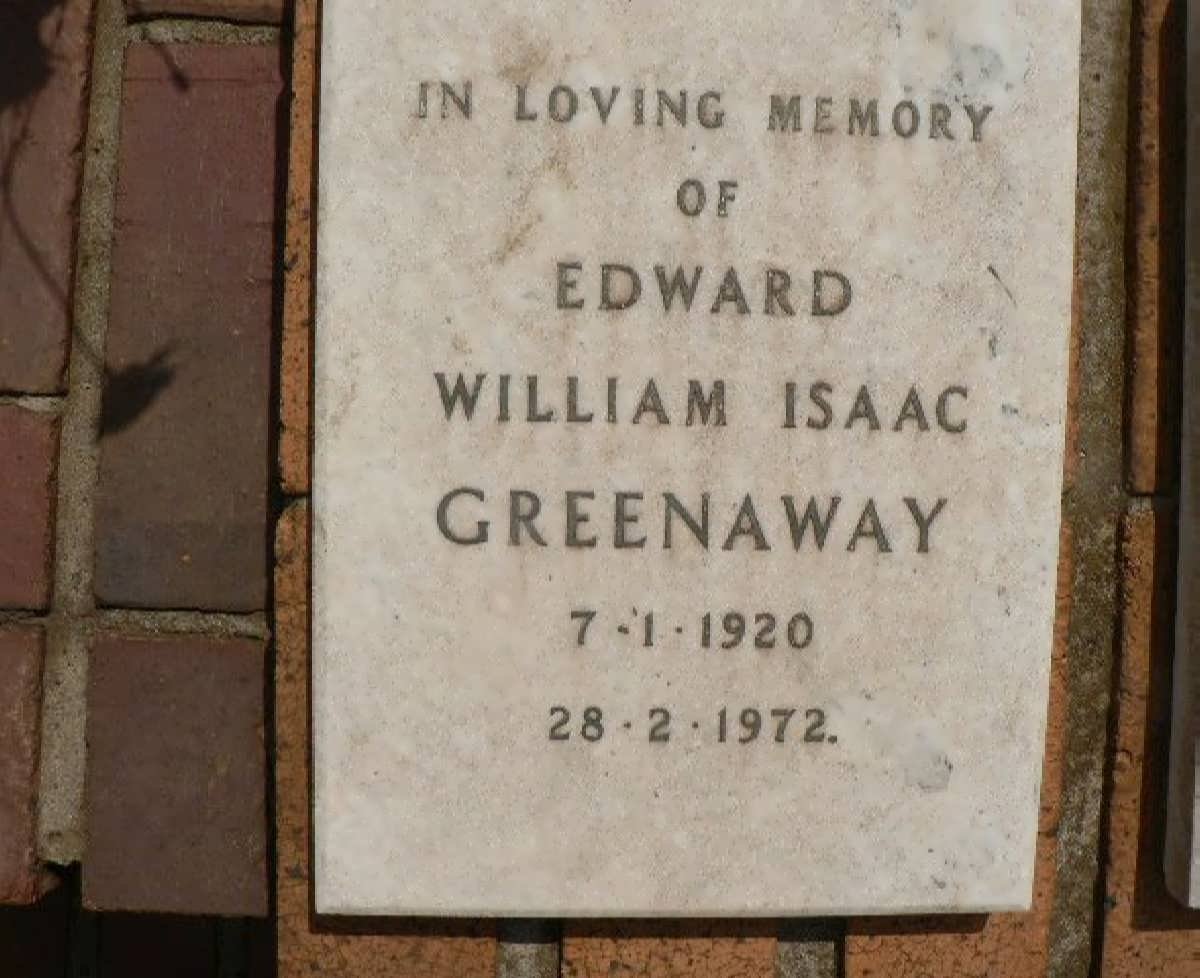 GREENAWAY Edward William Isaac 1920-1972