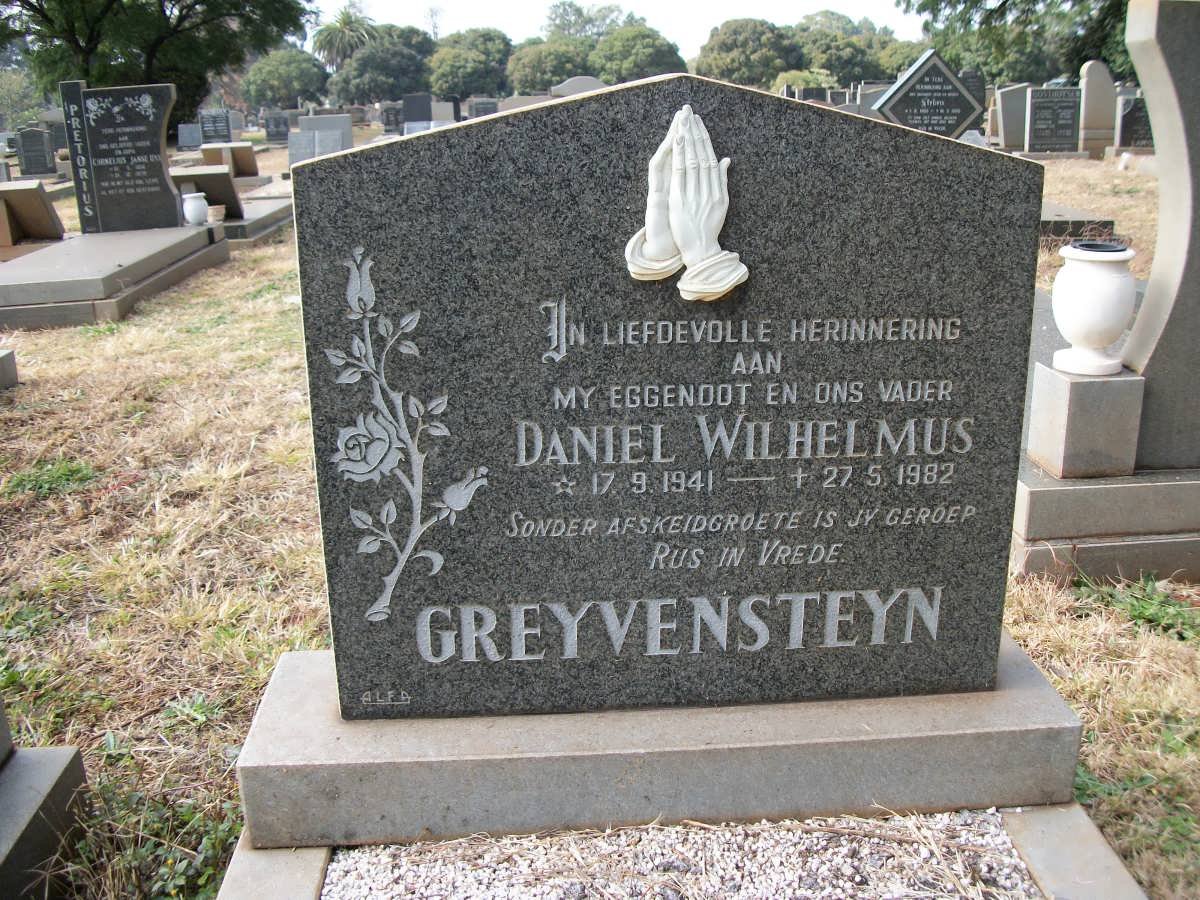 GREYVENSTEYN Daniel Wilhelmus 1941-1982