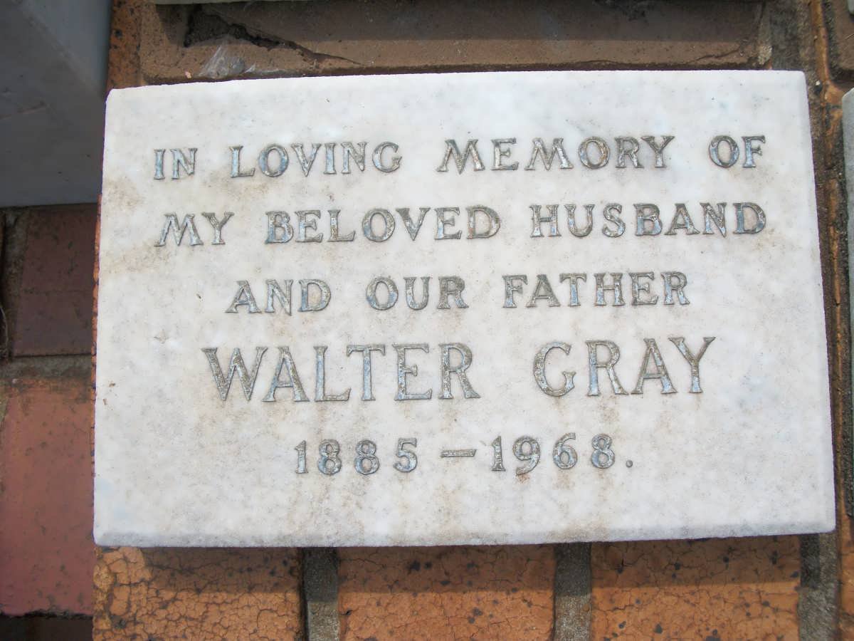 GRAY Walter 1885-1968