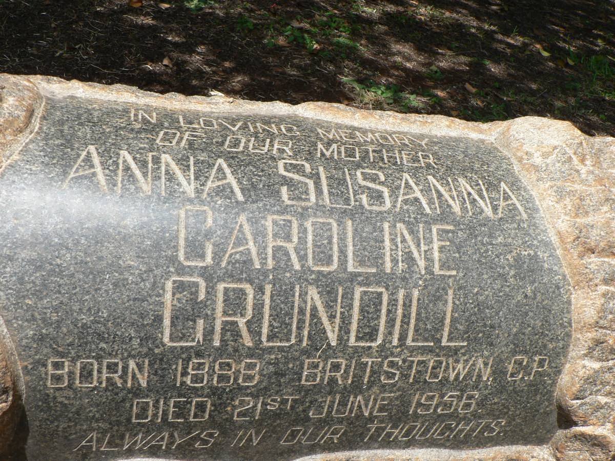 GRUNDILL Anna Susanna Caroline -1956