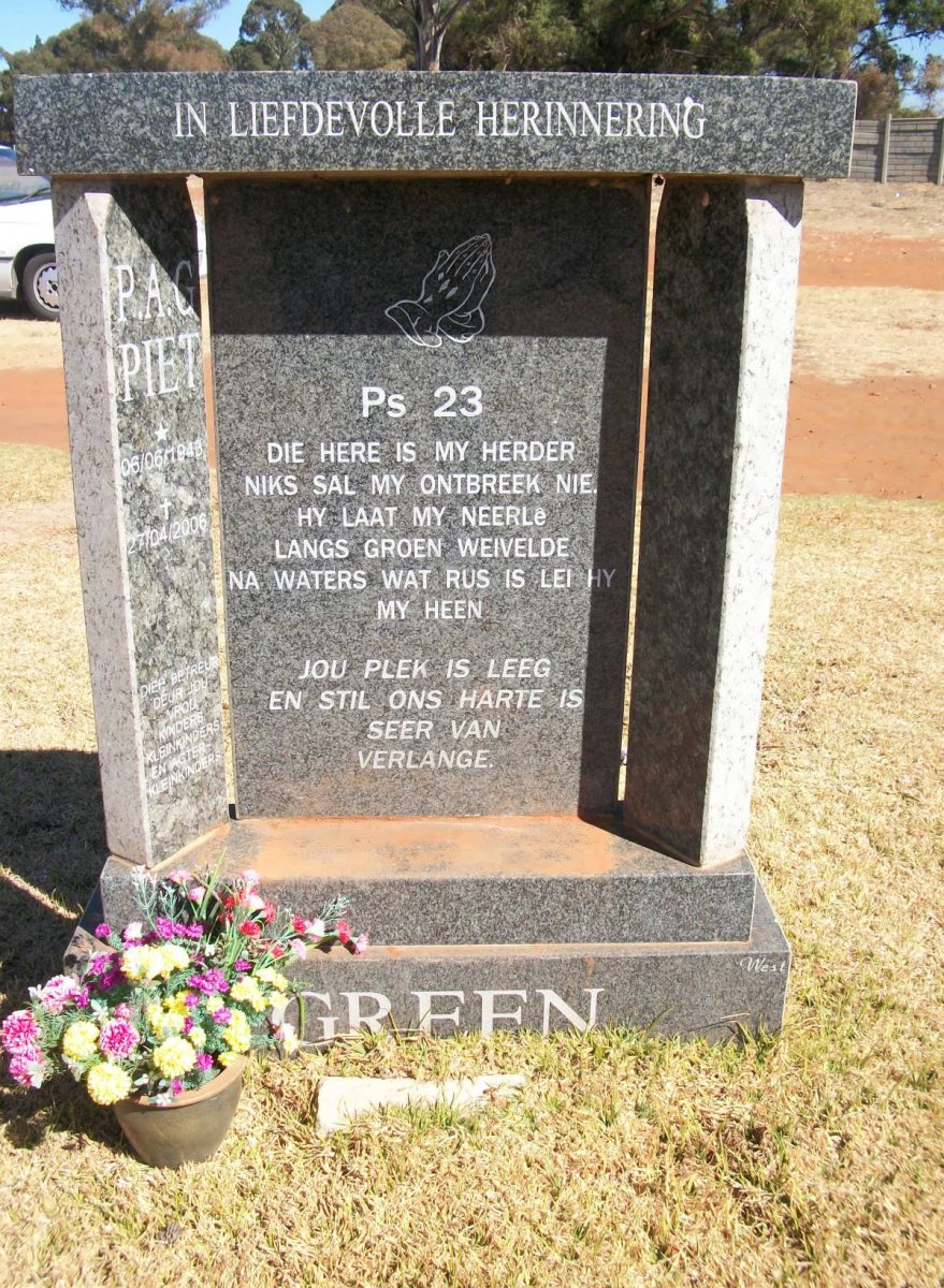 GREEN P.A.G. 1948-2006