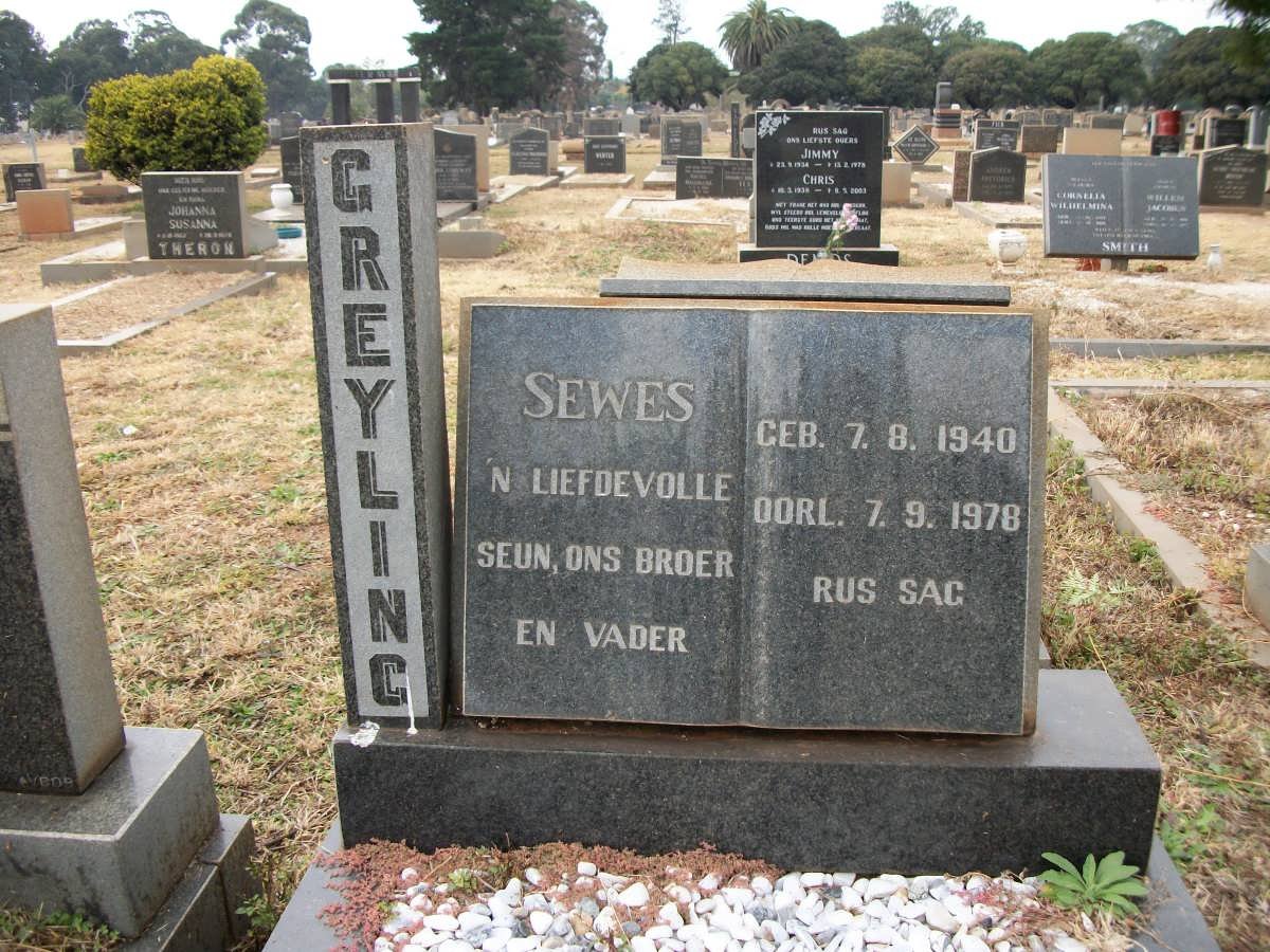 GREYLING Sewes 1940-1978
