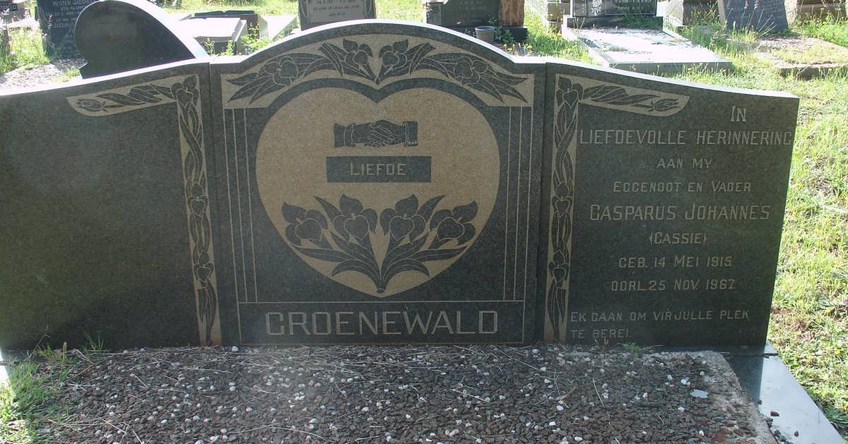 GROENEWALD Casparus Johannes 1915-1967