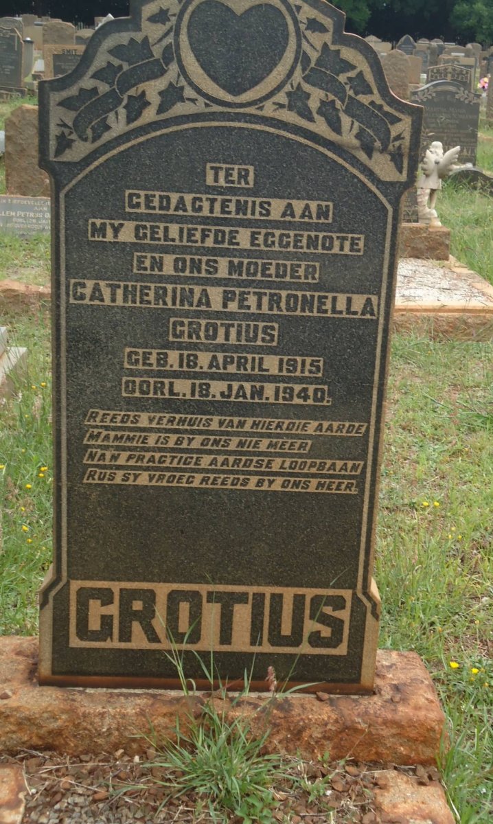 GROTIUS Catherina Petronella 1915-1940