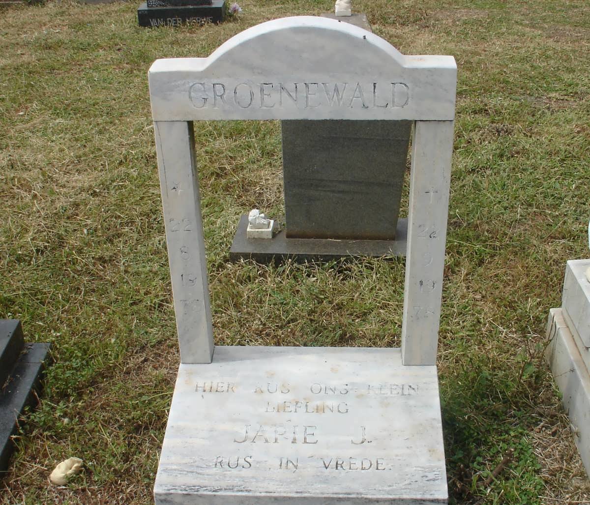 GROENEWALD Japie J. 1978-1978