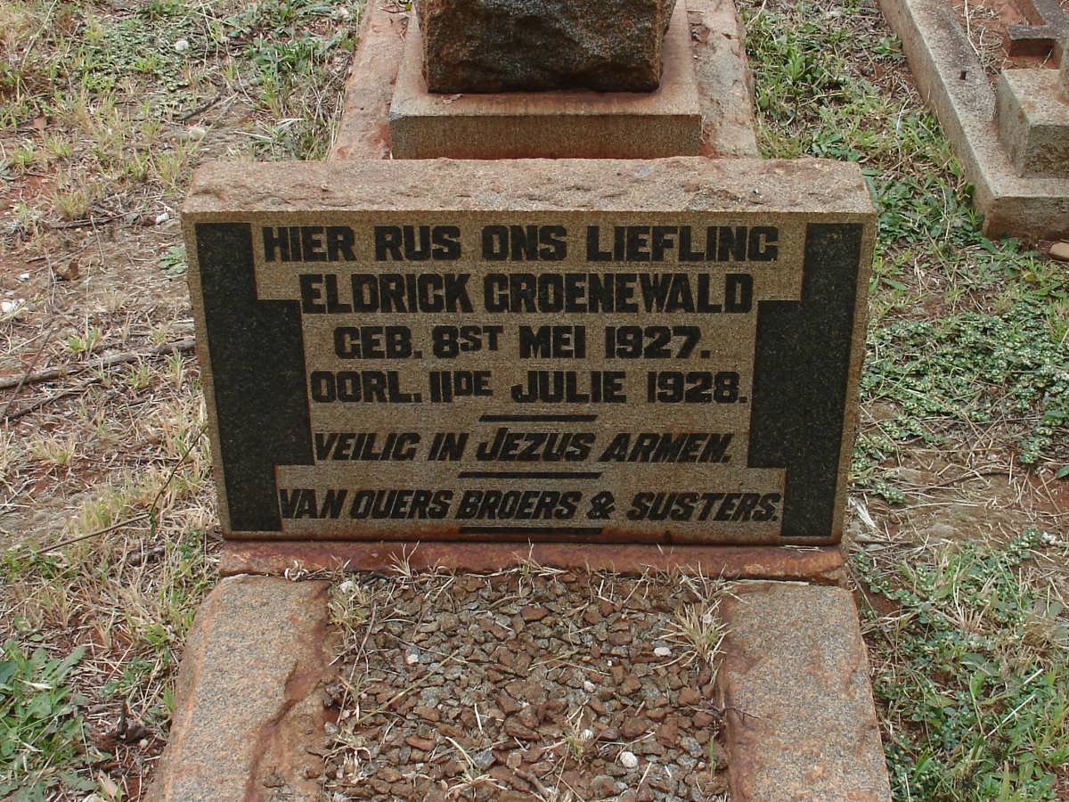 GROENEWALD Eldrick 1927-1928