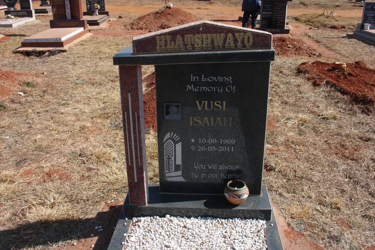 HLATSHWAYO Vusi Isaiah 1969-2011