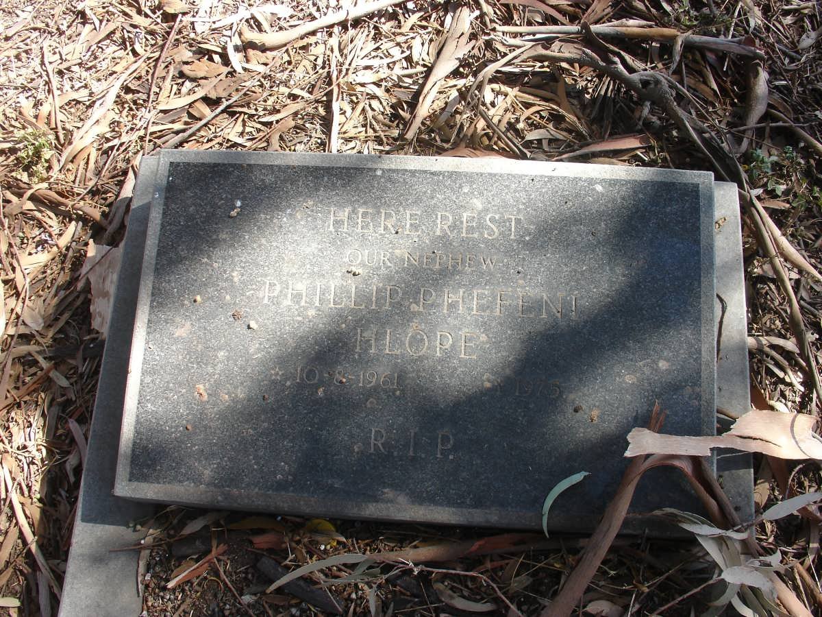HLOPE Phillip Phefeni 1961-1975