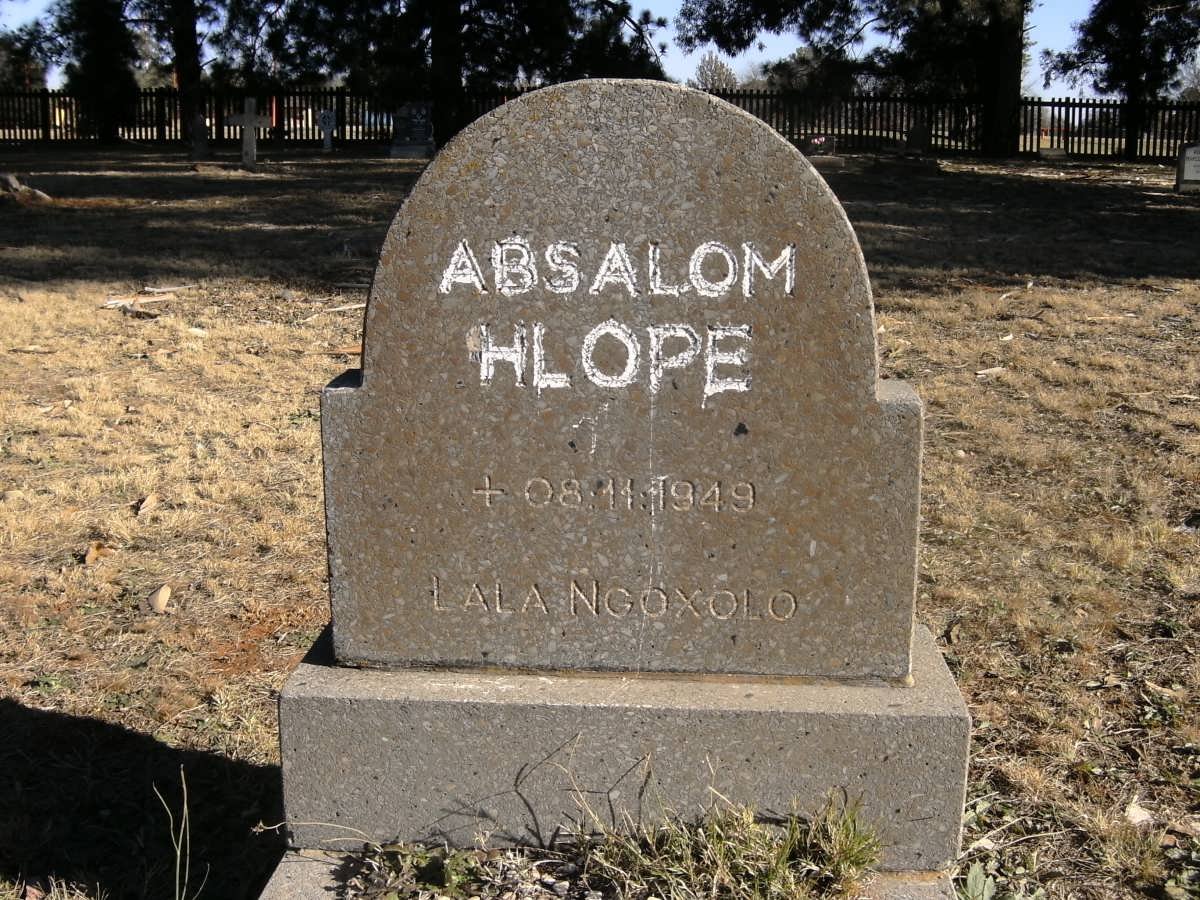 HLOPE Absalom -1949