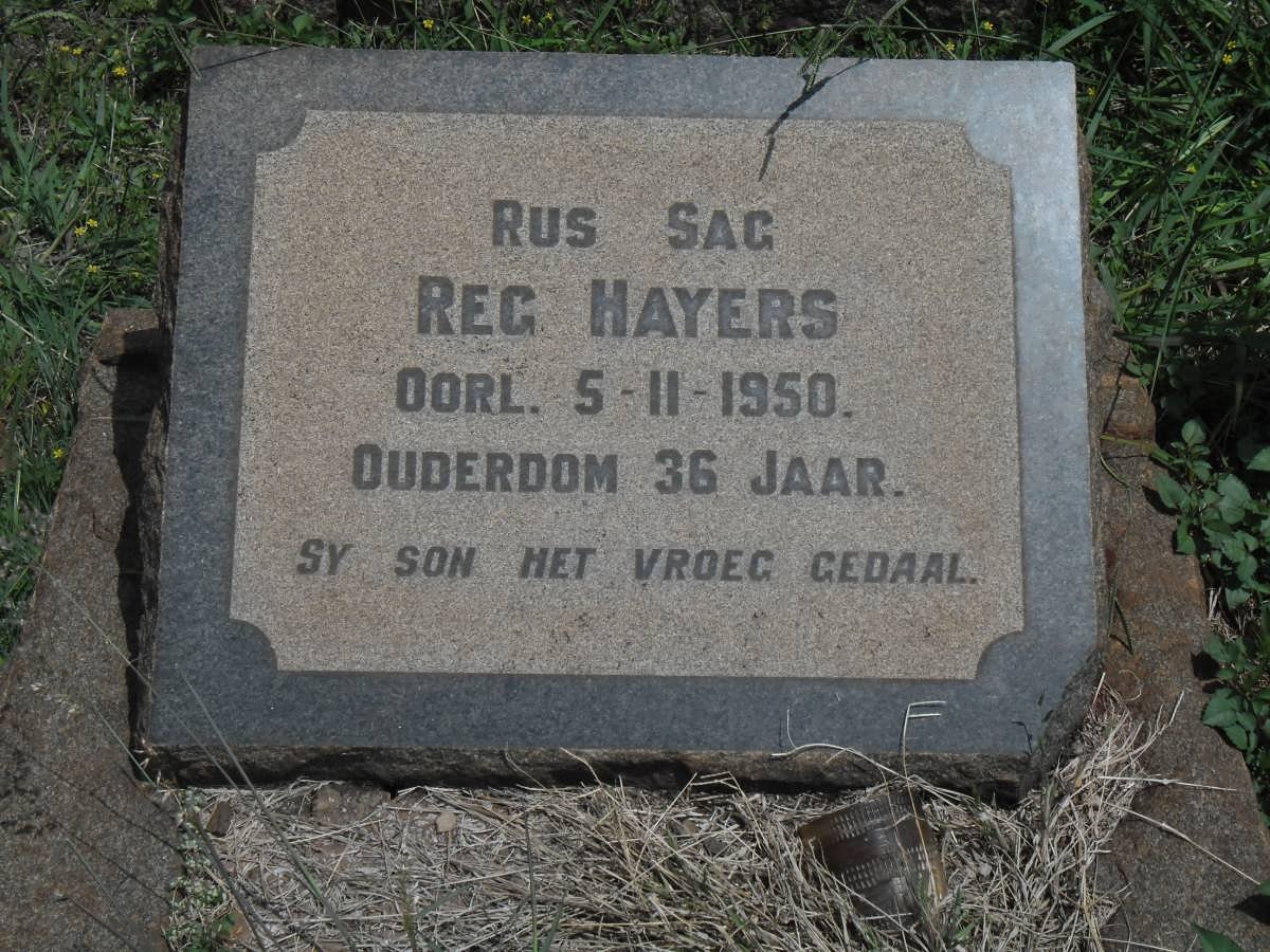 HAYERS Reg -1950